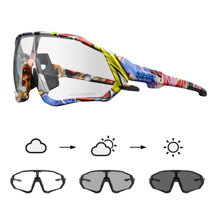 Kapvoe photochromique sport cyclisme lunettes pour hommes femmes vtt montagne route lunettes de vélo