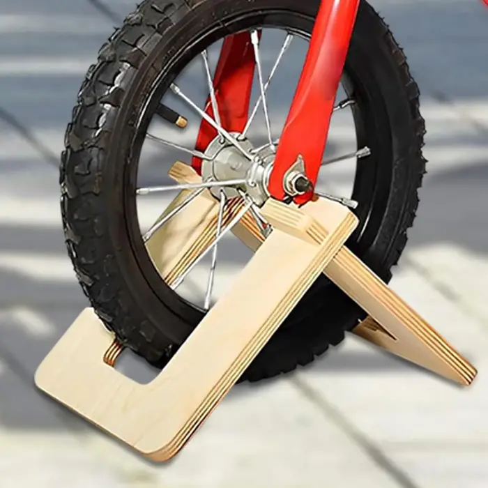 Support de rangement portable en bois pour trottinettes et vélos d'enfants, présentoir de sol pour v