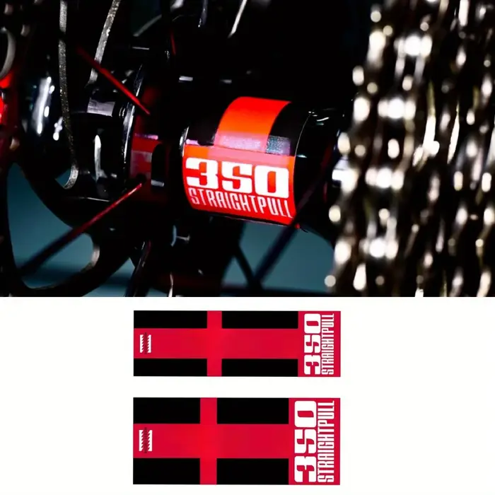 Autocollant de moyeu de roue de vélo en vinyle imperméable