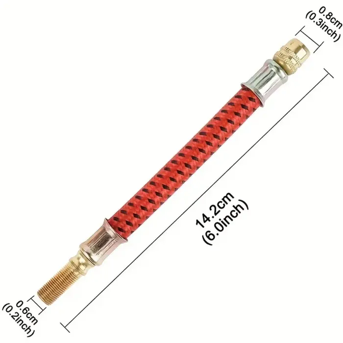 1 tube d'extension pratique pour gonflage de pneus de trottinette électrique