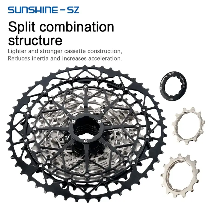 Sunshine vtt 11S Cassette vélo de montagne Ultra-léger 11V K7