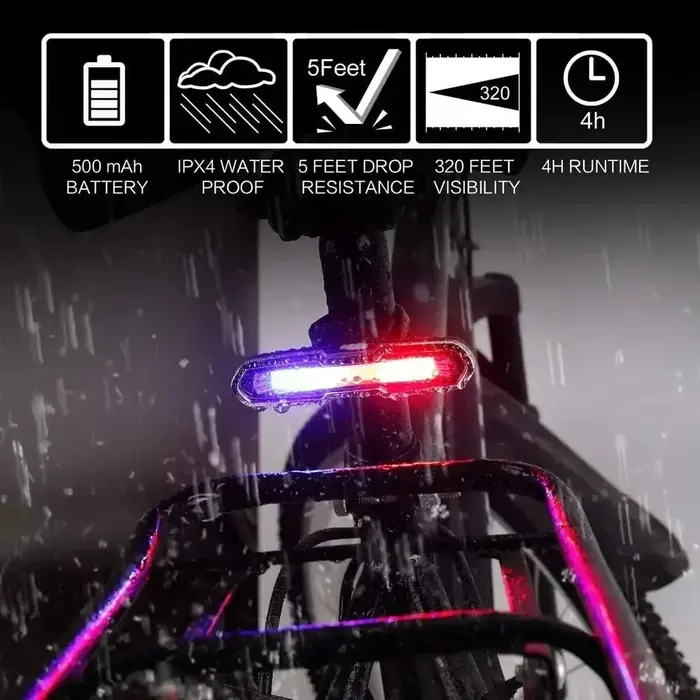 Enquêter arrière de vélo aste par USB