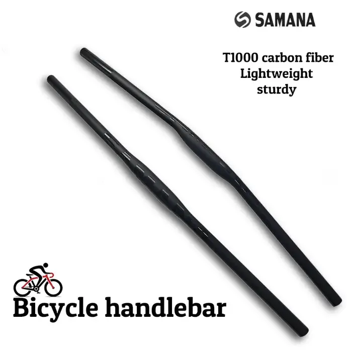 Guidon droit en fibre de carbone SAMANA pour VTT