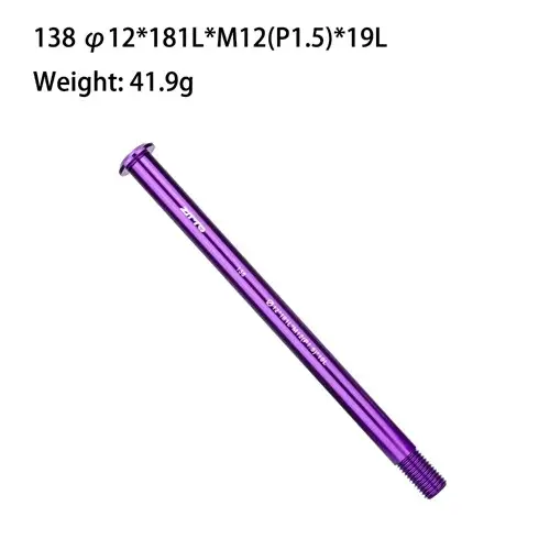 ZTTO Axe traversant violet en alliage d'aluminium 6061 pour VTT