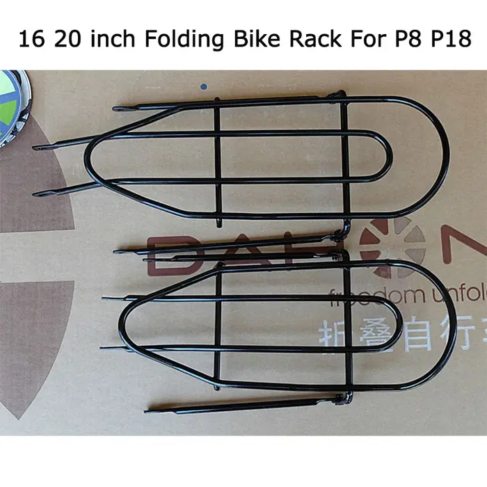 Porte-bagages arrière en acier pour vélo pliant