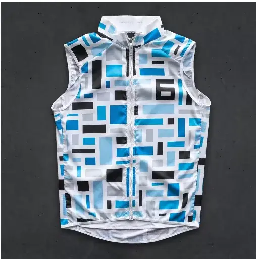 Le nouveau gilet de cyclisme sur route ultra-fin coupe-vent avec recharge intégrée peut être personnalisé gratuitement