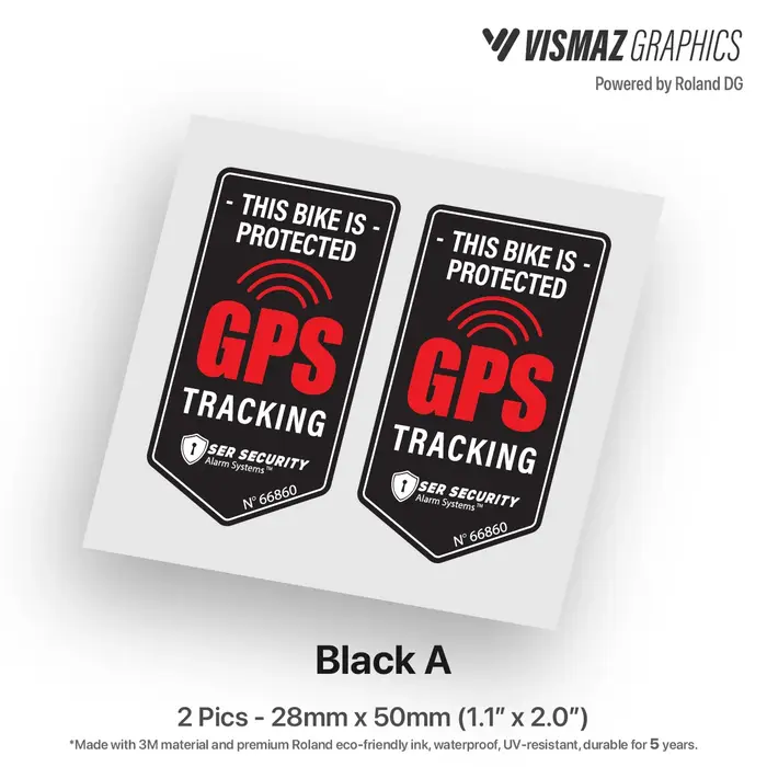 Vismaz autocollants de suivi GPS autocollant de moto autocollant antivol pour vélo Scooter voiture a
