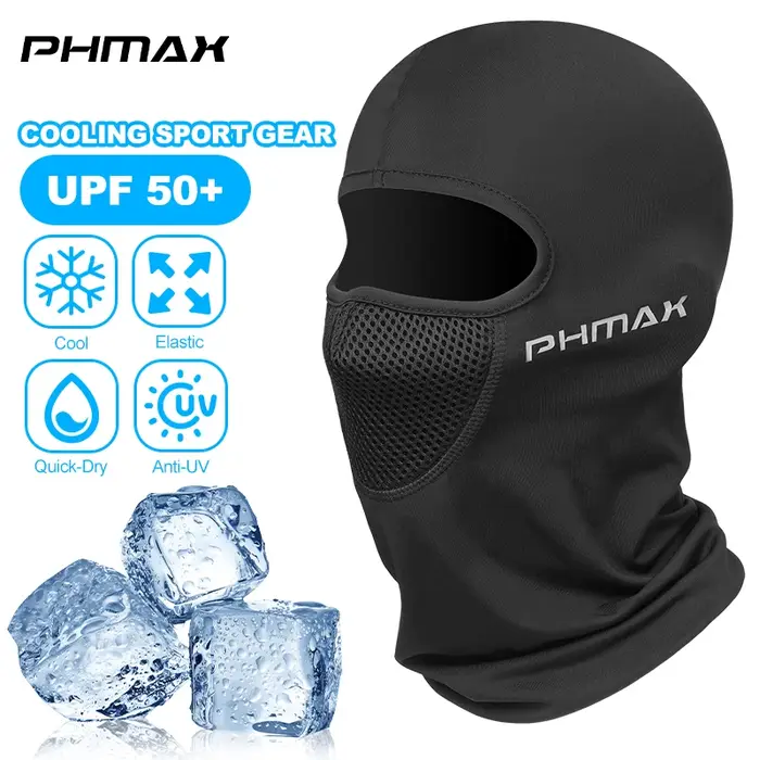 PHMAX Masque d'équitation de moto Protection contre le vent et la chaleur Masque complet respirant C