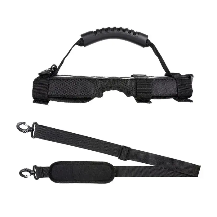 Sangle d'épaule pliable en polyester blanc réglable et durable pour accessoires de cyclisme Brompton transport urbain confortable