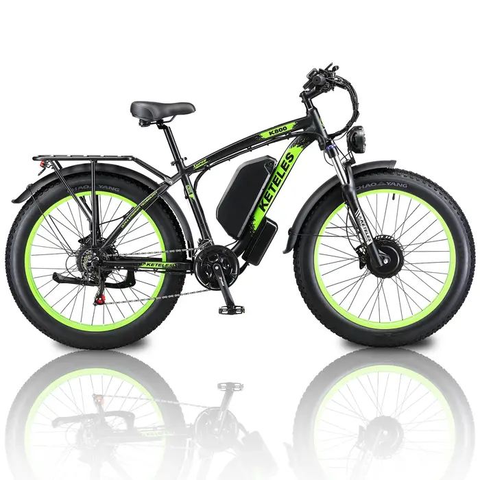 EllTELES-Vélo Électrique Hybride à Moteur K800 de 2000W pour Adulte, Bicyclette de Montagne de Neige