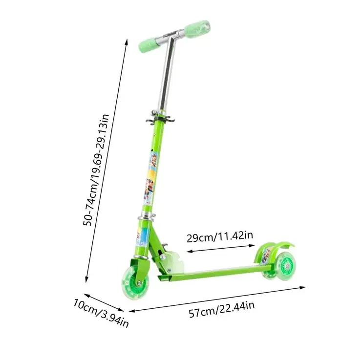 Trottinettes pour enfants à 2 roues, légères, réglables en hauteur, trottinette sportive légère pour