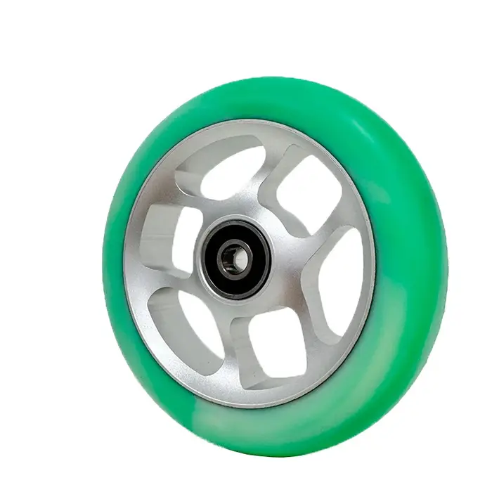 Roues de scooter freestyle 110 mm avec noyau en aluminium 6063 et roulements ABEC-9 pour tricks résistants à l'usure et haute élasticité 88A