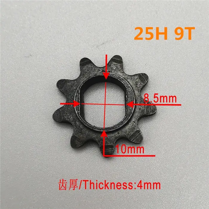 Pignon électrique 8T 9T 11T 13T 25H 410 420, pour moteur à chaîne 25H, pignon MY1020 BM1109 MY1016Z 