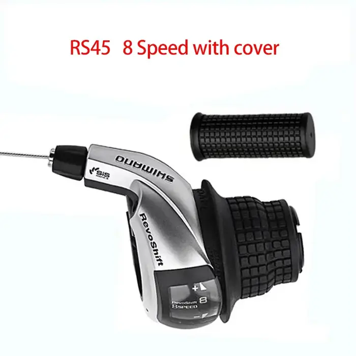 Shimano Tourney SL-RS45 Revoshift Twist Shifter 3s/7s/8s/21s/24s VTT Vélo de ville Poignée de changement de vitesse avec poignées OGD