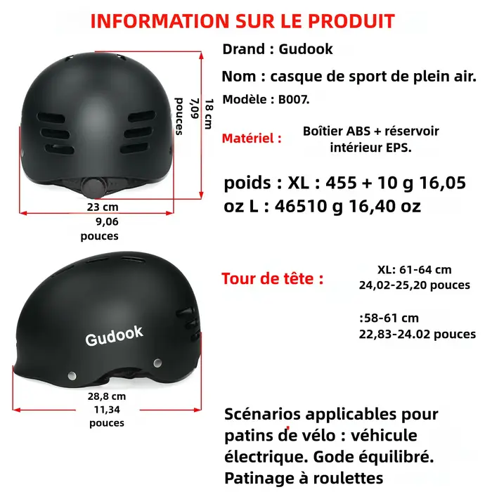 Casque de vélo pour adulte pour vélo