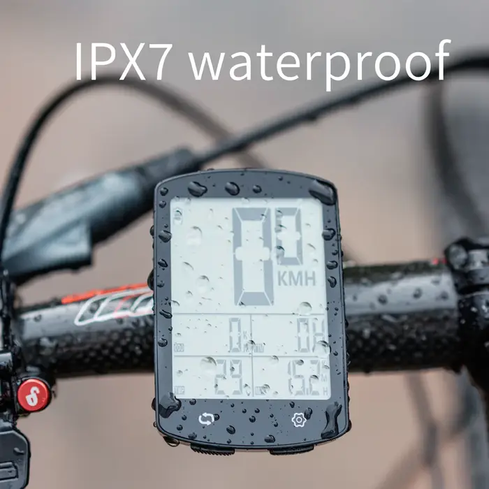 Ordinateur de vélo sans fil rechargeable USB-C BIKEVEE avec grand écran de 3 pouces, compteur de vitesse, odomètre - Accessoires de vélo