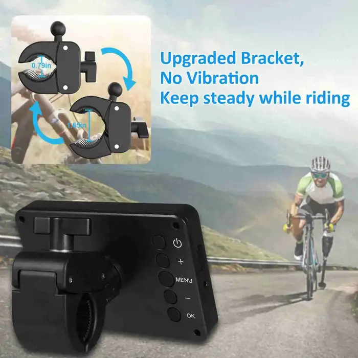 Caméra de recul de vélo 1080P 4,3 pouces écran d'affichage HD surveillance routière en temps réel ca