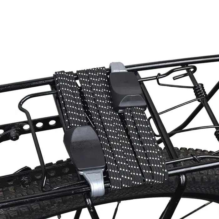 Corde à bagages de vélo, sangles de support élastiques, boucle de ceinture en caoutchouc avec croche