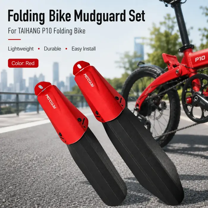 Garde-boue pour vélo pliant 14-20 pouces 412, en alliage d'aluminium et nylon, rétractable et réglable pour la conduite.