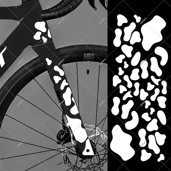 Autocollants de vélo graffiti dessin animé pour tube supérieur de cadre