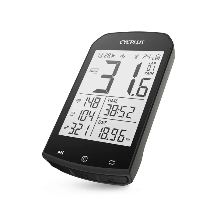 CYCPLUS M1 GPS ordinateur de vélo avec support de montage compteur de vitesse de cyclisme BLE 5.0 ANT +