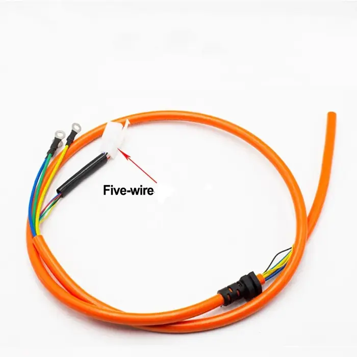 Câble de moteur sans balais pour Scooter électrique, fil de moteur Orange carré 3 à 6, fil de capteu