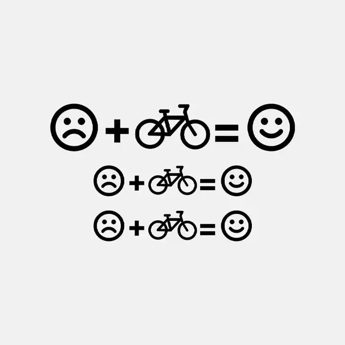 1 ensemble d'autocollants décoratifs pour vélo