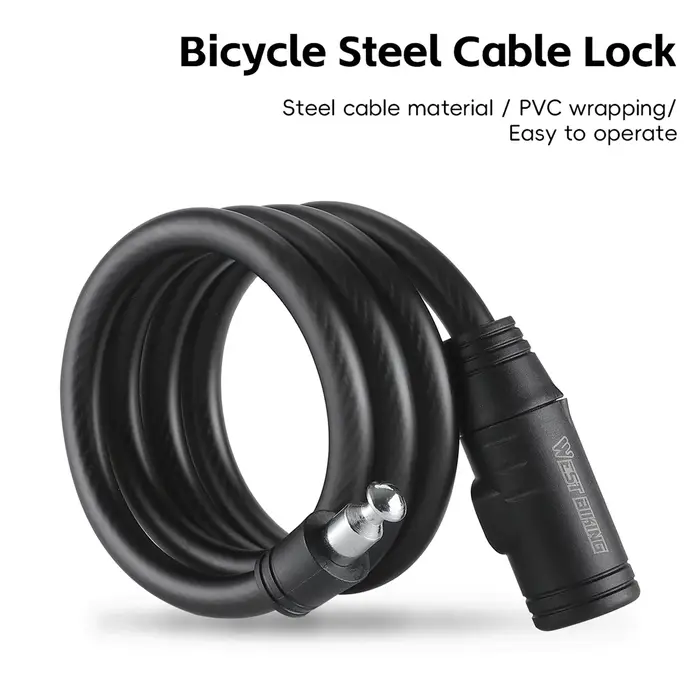 Serrure de câble en acier pour vélo