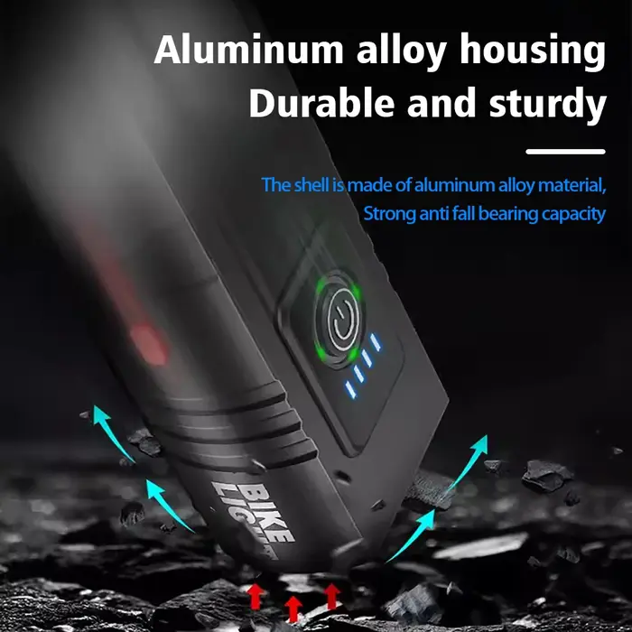 1000LM vélo lumière phare T6 vélo lampe de poche LED USB torche Rechargeable en alliage d'aluminium 