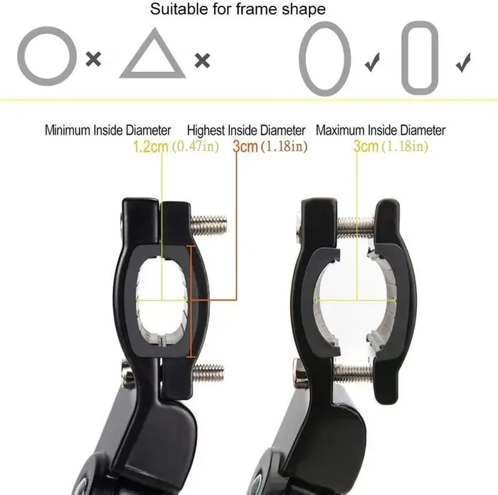 Béquille de vélo réglable en alliage d'aluminium, béquille latérale de vélo