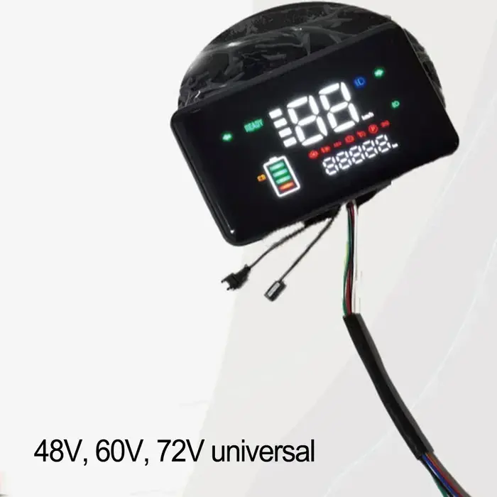 Écran LCD pour vélo électrique 48-72V, compteur de vitesse moteur