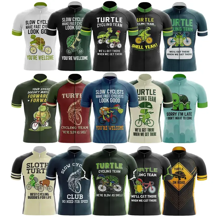 Maillot d'équipe de cyclisme à manches courtes pour hommes