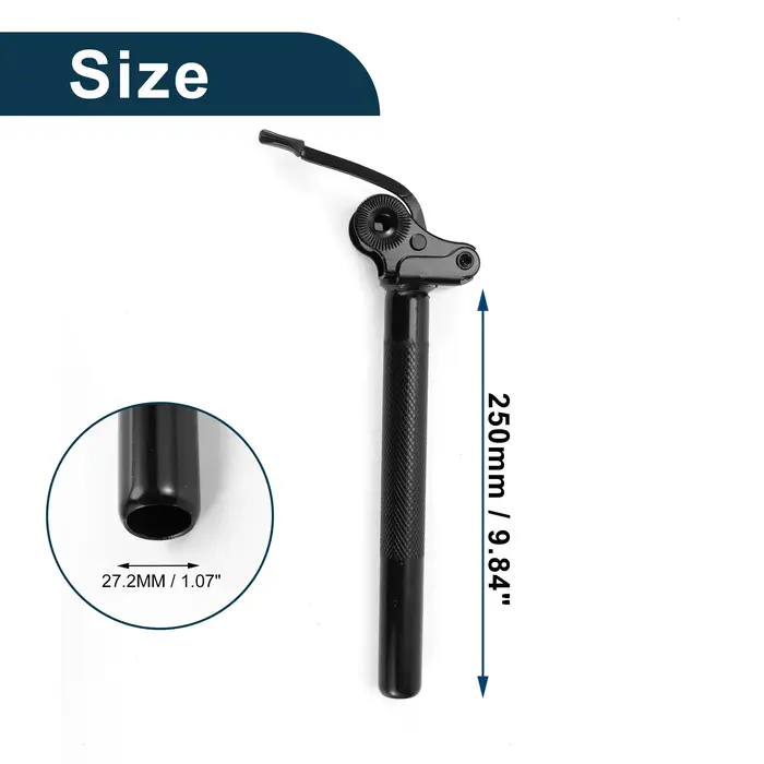 X Autohaux tiges de selle de vélo 25.4x1 0/250/300mm 27.2x1 0/250/300/350mm 31.8x300mm batterie de vélos électriques antivol