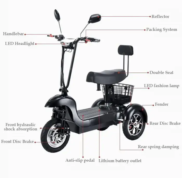 Mini Scooter électrique de 12 pouces pour adultes