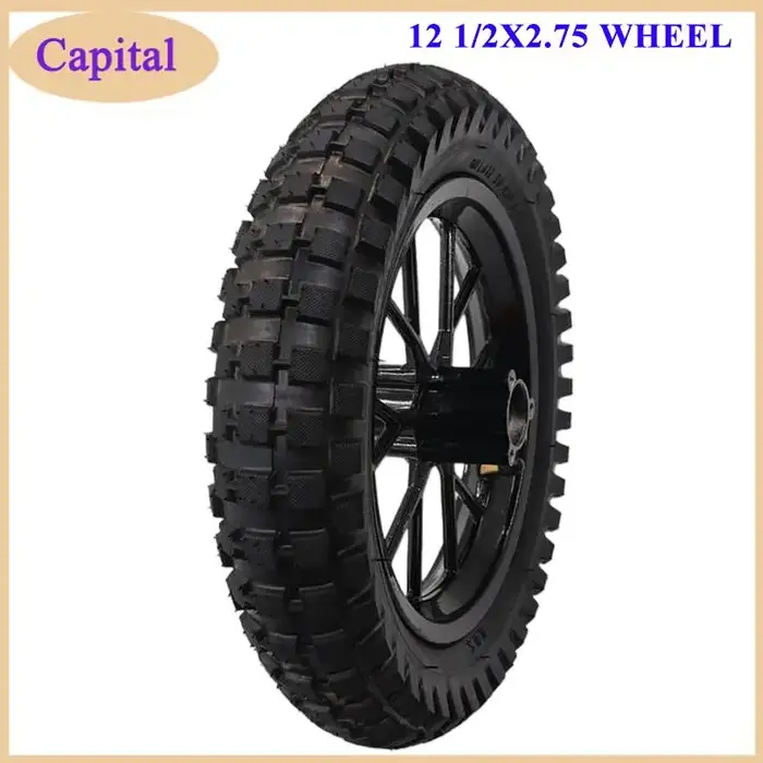 Roues de 12 pouces, roues avant 12 1/2X2.75 adaptées aux vélos électriques, accessoires de roues 12 1/2X2 1/4