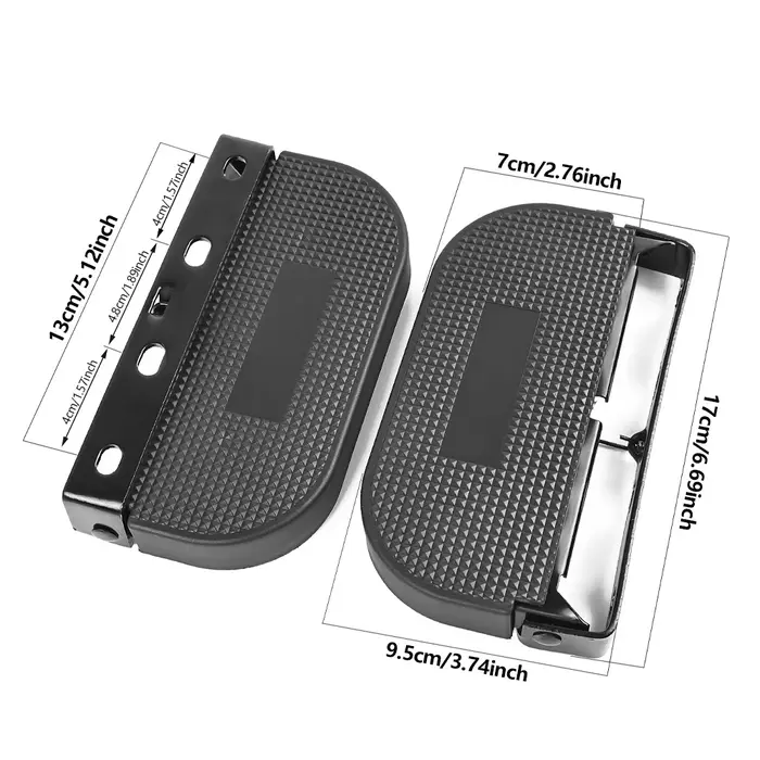 Repose-pieds pliables robustes et élargis pour moto et trottinette électrique
