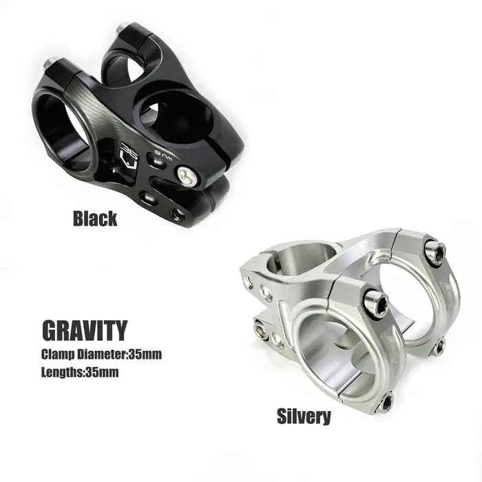 Potence de vélo, 35 mm, en alliage d'aluminium usiné CNC, accessoire de vélo pour VTT freeride, descente et cross-country