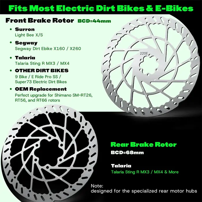 Disque de frein de vélo 140/160/180/203MM pour VTT