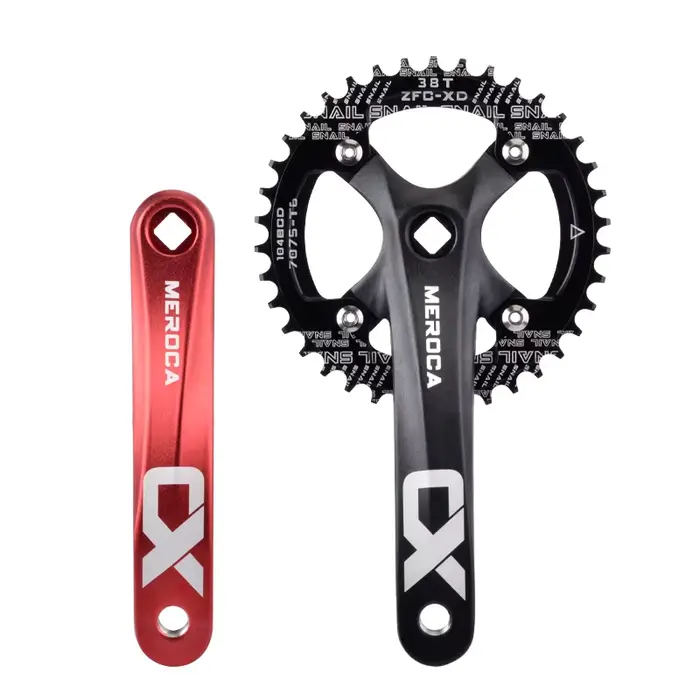 MEROCA vélo manivelle roue à chaîne 104BCD vtt vélo pédalier en alliage d'aluminium avec fond 170mm 