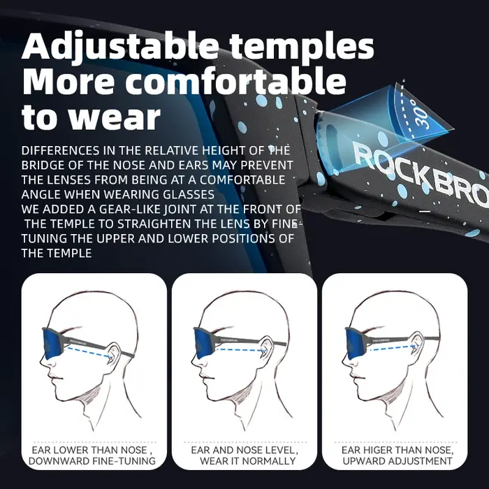 ROCKBROS lunettes de cyclisme polarisées hommes femmes protection solaire lunettes de sport de plein