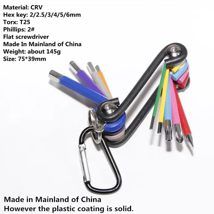 Outil de pliage de vélo, kits de réparation de pneus, multi-outils, clé à vélo, tournevis, coupe-cha