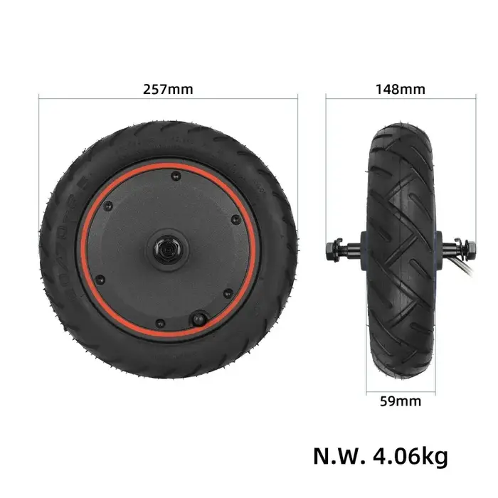 Roue arrière de remplacement complète 400W pour trottinette électrique Xiaomi 5 Max
