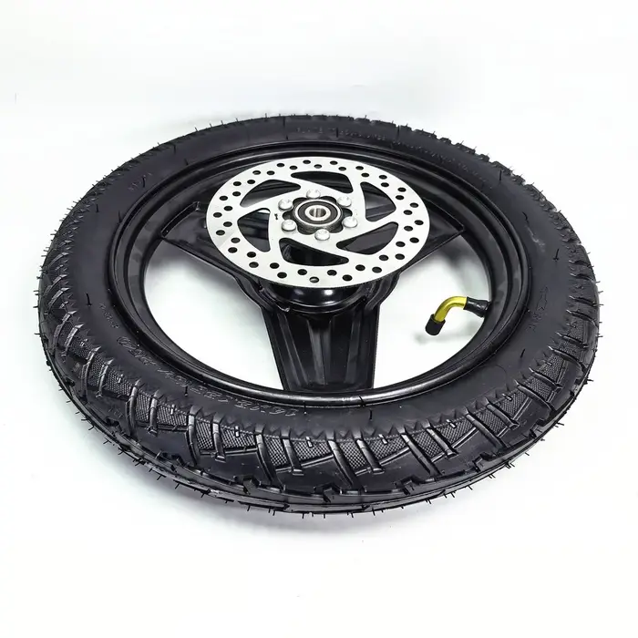 Roue avant de trottinette pliable de 14 pouces avec pneu solide sous vide 14x2.125