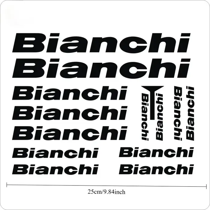 1SET d'autocollants de vélo de style Bianchi