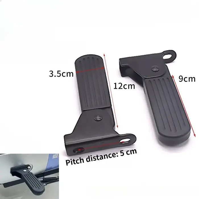 1 paire de pédales avant pliables pour Yadi Aima Harley U1 e-bike, légères en alliage d'aluminium, a