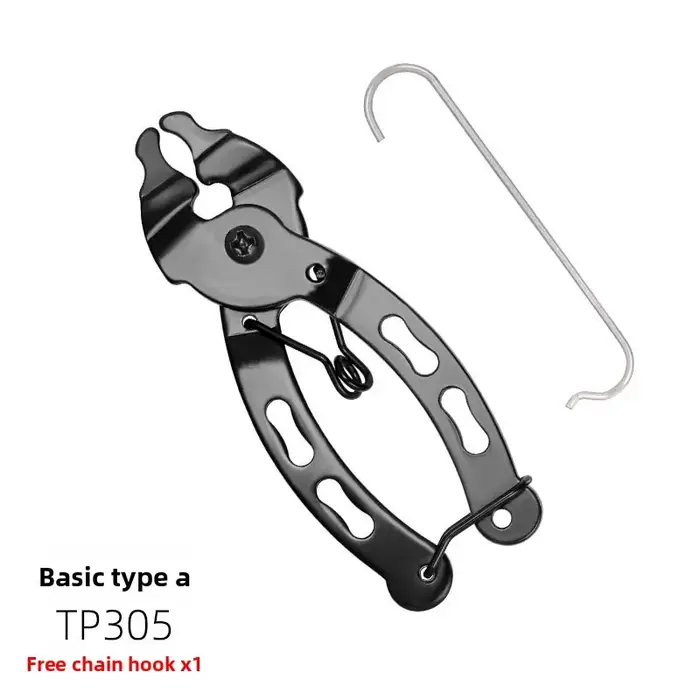 Outil de réparation de chaîne de vélo pour maillons à dégagement rapide et serrage bouton magique pour VTT et route en noir ou blanc