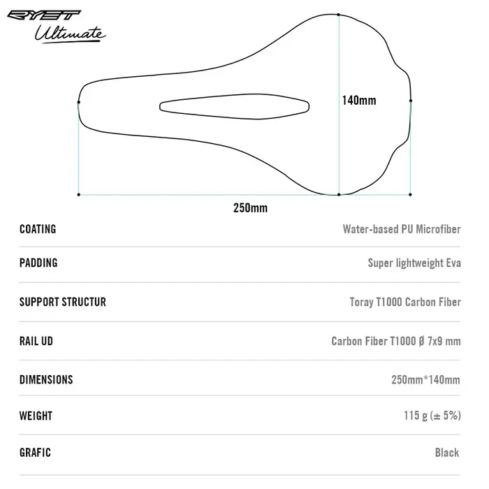 RYET selle de vélo ultralégère