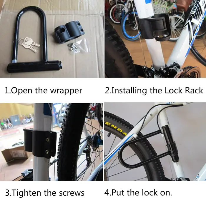 Serrure en forme de U pour vélo