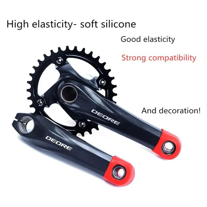 Couvercle de protection de bras de manivelle de vélo en Silicone