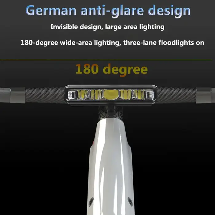 Feu de vélo 8000mAh 5 LED